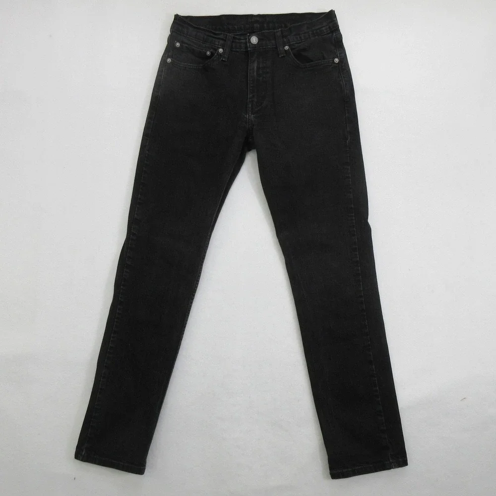 Levi's Men's Jeans 32x32 511 Slim Fit Black Denim Stretch WaterLess